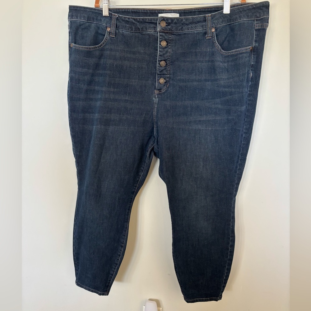 LC Lauren Conrad Dark Blue Ankle Jeans